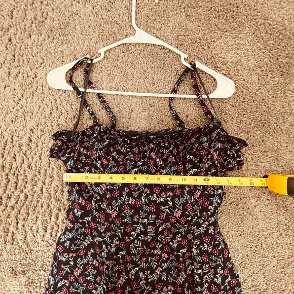 J. Crew Silk/ Elastane Floral Ruffle Strap Midi Dress - Picture 9 of 10